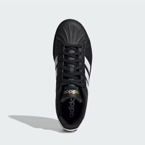 STREETTALK Adidas Black Sneakers with White Stripes